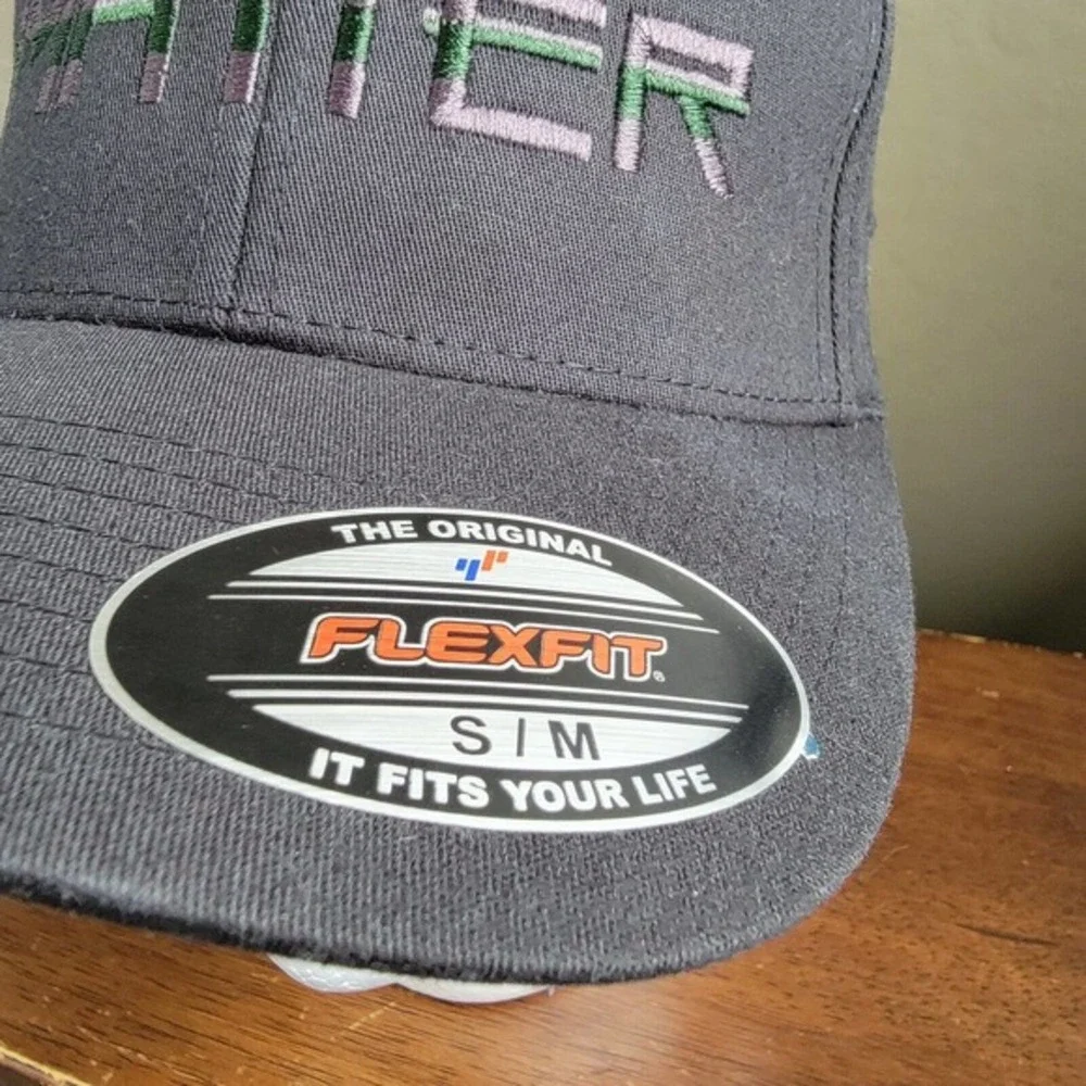 IMATTER Thin‎ Green Line Flexfit USA Flag Tactical Cap Military Support Size S/M